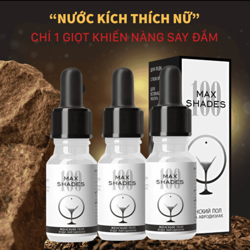 Combo 3 chai Maxshades - Thuốc kích dục kích thích ham muốn tức thì không mùi không vị