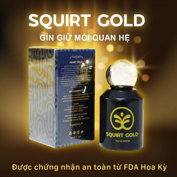 Squirt Gold - Nước hoa kích dục nữ tăng ham muốn chỉ trong vài phút