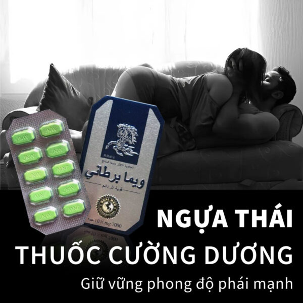 Viên Thuốc Cường Dương Ngựa Thái 7000mg - Lên nhanh, quan hệ lâu ra