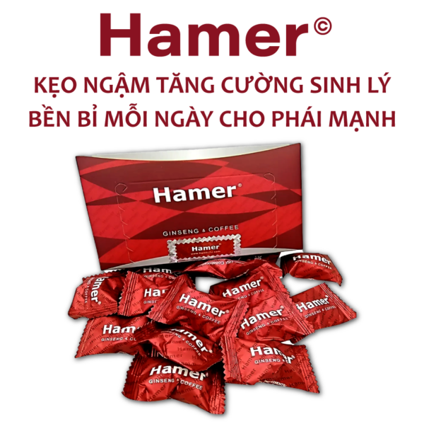 Kẹo ngậm Hamer chính hãng từ Mỹ - Kéo dài thời gian quan hệ lên 1h